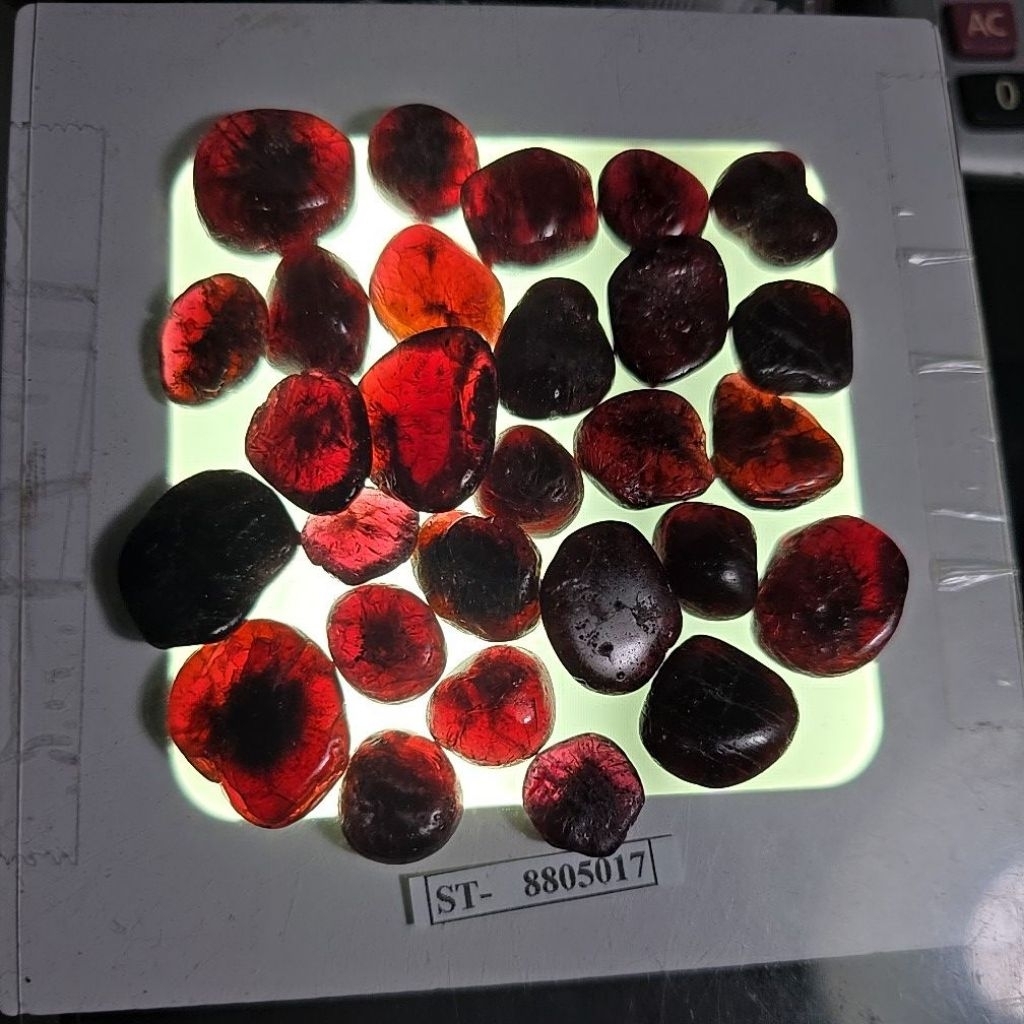 BATU RED GARNET ROUGH BATU ASLI PAKET 100 grams