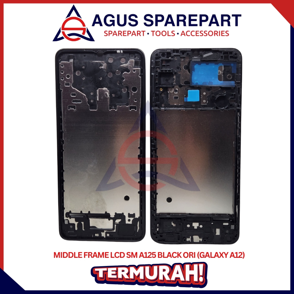MIDDLE FRAME LCD SAMSUNG A125 / GALAXY A12 ORI / DUDUKAN LCD