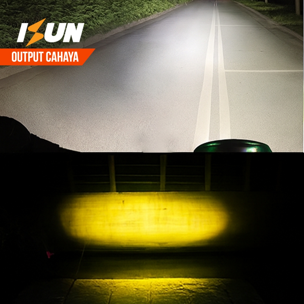 TERBARU ISUN LAMPU LED UTAMA MOTOR H6 LASER GUN P15D-25 SBR DEMON BIRU DC9-80V