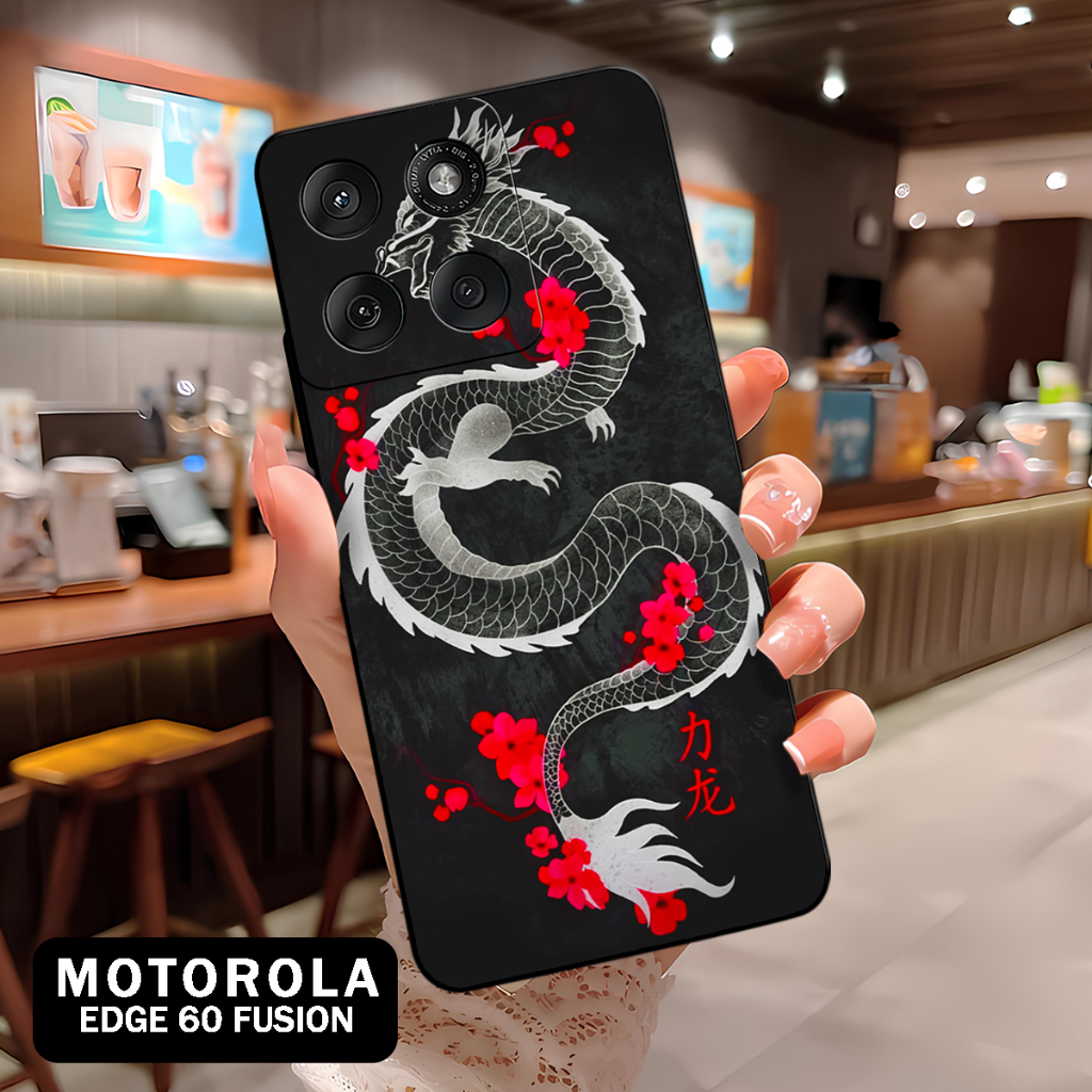 ( BT 29 ) Softcase Silikon hp Motorola Edge 60 Fusion l full karet lentur Untuk  Camera l Silicone l