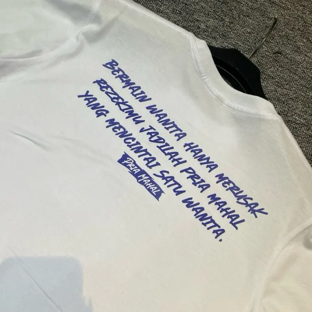 Kaos Pria Mahal / Baju Distro Pria Wanita Katun Combed 24s Premium Terbaik