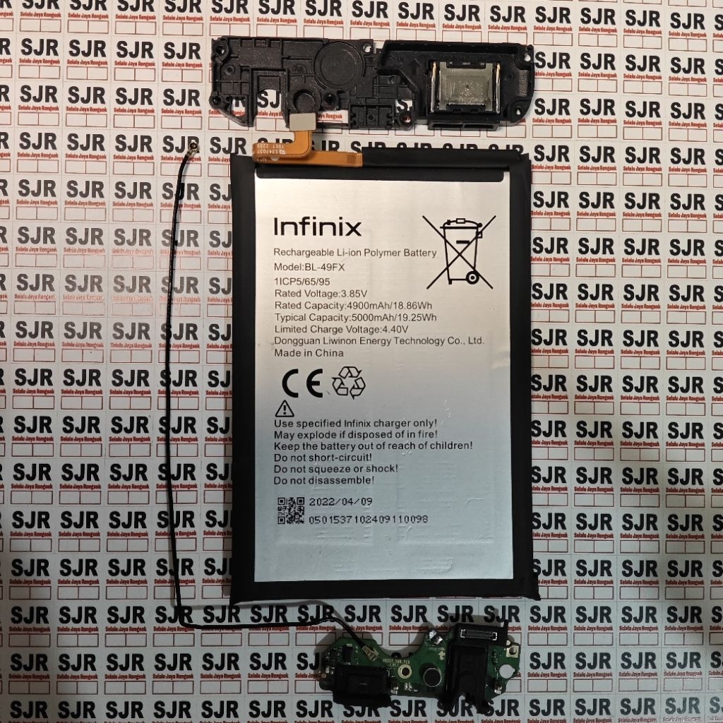 Sparepart Hp Infinix Smart 6 Copotan Ori Baterai, Papan Cas, Speaker