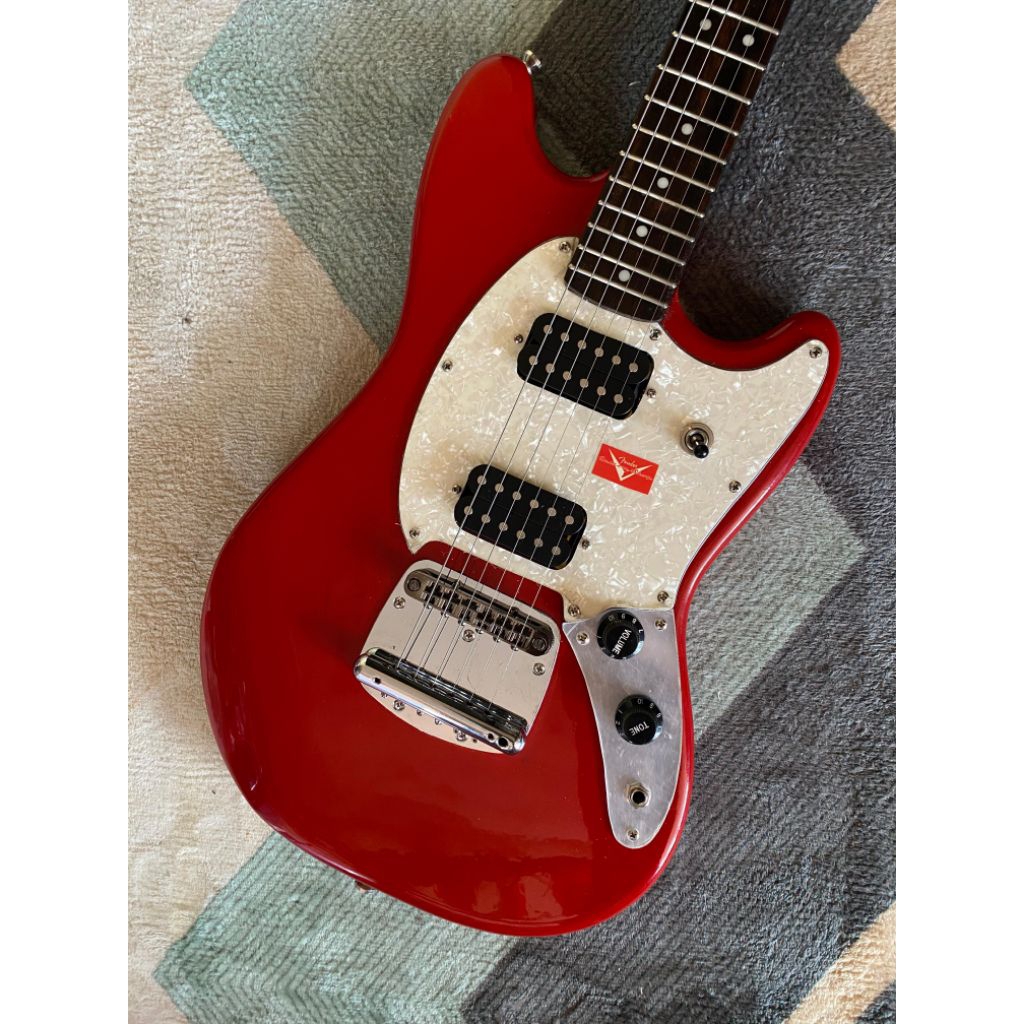 Gitar Fender Mustang Red Ferarri custom