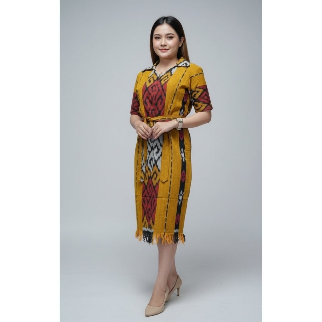 DRESS TENUN JEPARA - TUNIK TENUN JEPARA - TENUN ASLI JEPARA - ATBM