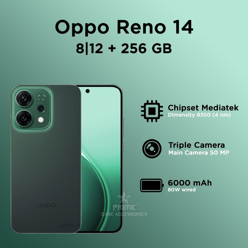 OPPO Reno 14 5G 8/256GB 12/256GB - Garansi RESMI