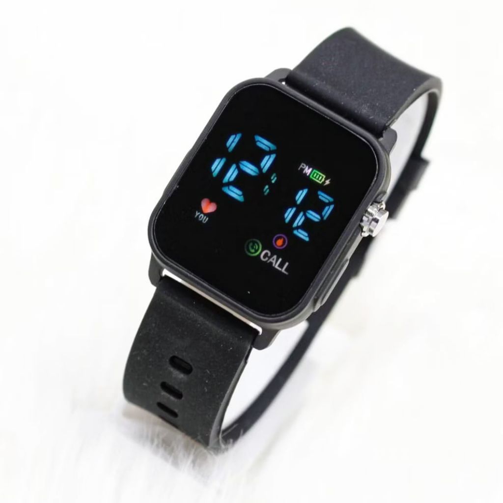Jam tangan LED Pria Wanita| Jam tangan Kotak LED