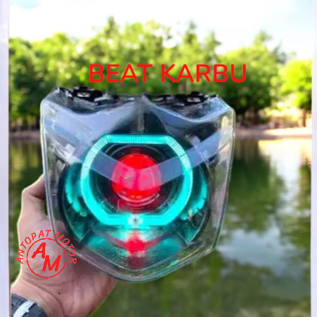 Reflektor Lampu Depan BILED BEAT KARBU / Lampu BILED BEAT KARBU
