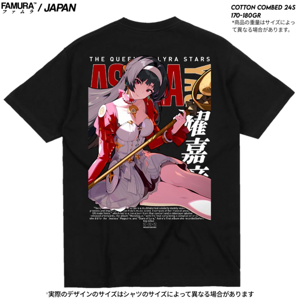 FAMURA T-Shirt / Kaos Game Baju Astra Yao ZZZ Zenless Zone Zero