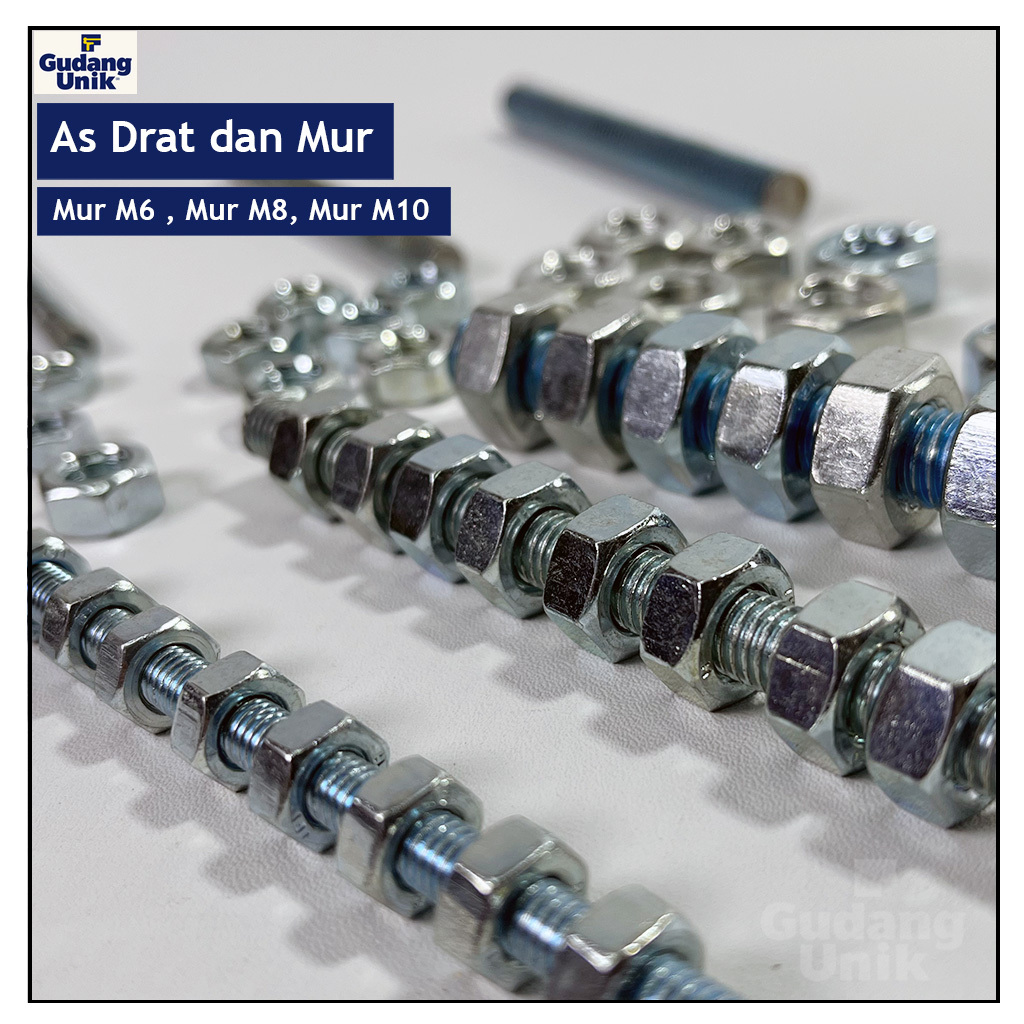As Drat dan Mur / Mur M6 M8 M10 / Mur dan Drat