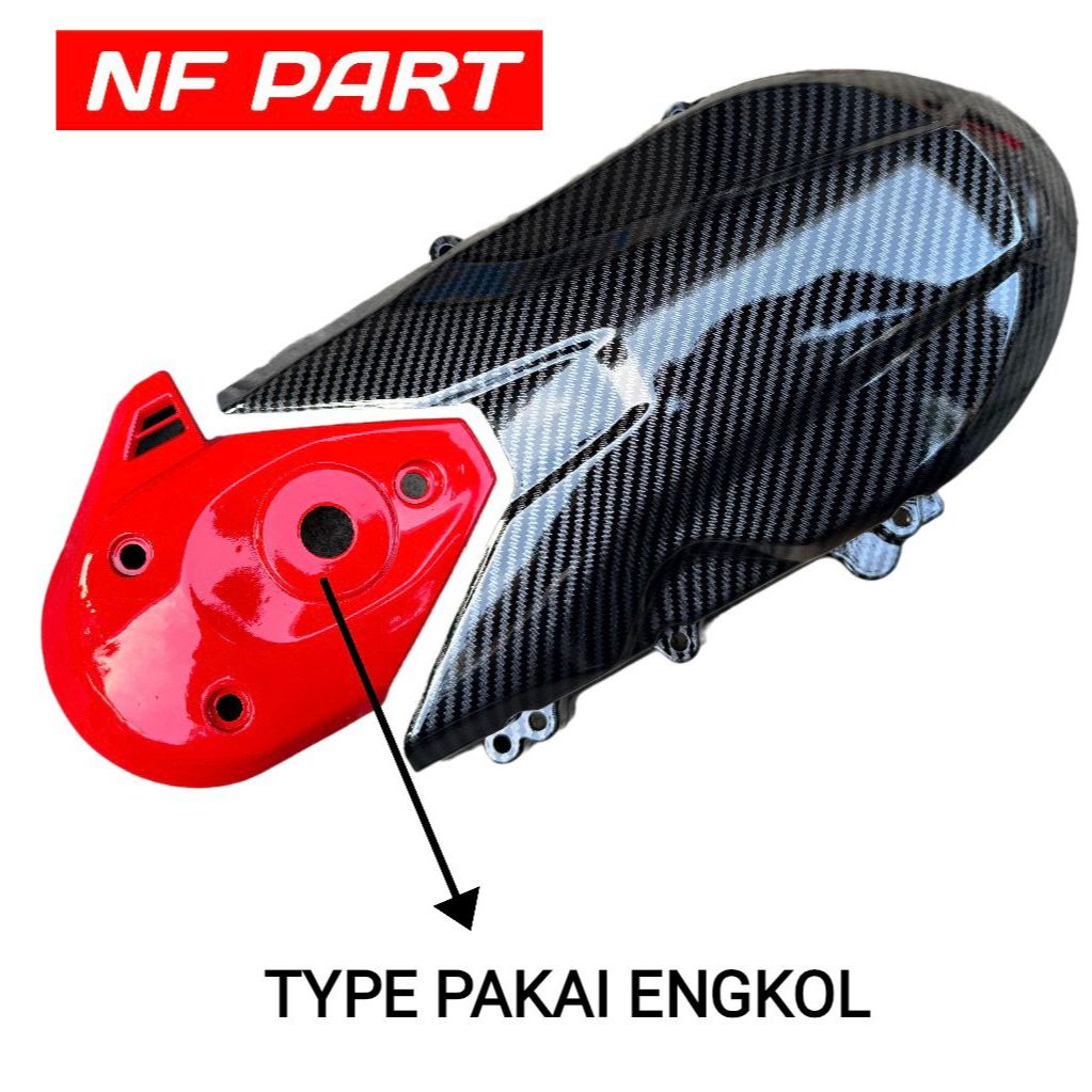 Cover Tutup Pelindung CVT Carbon Beat Deluxe Beat Esp Scoopy New Fi / Keongan Beat Esp / Beat Deluxe