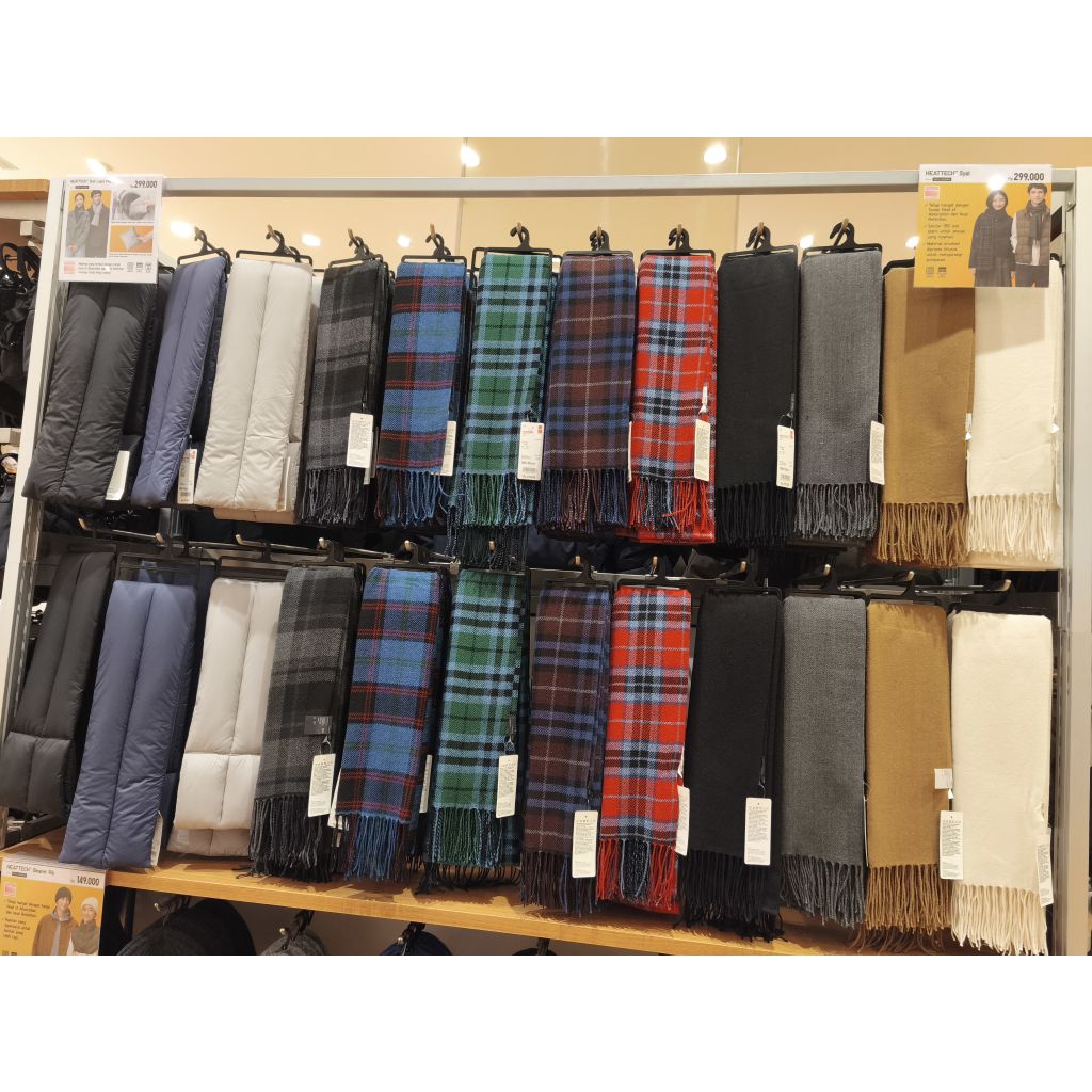 UNIQLO HEATTECH SYAL WANITA/PRIA {JASTIP jasa titip}