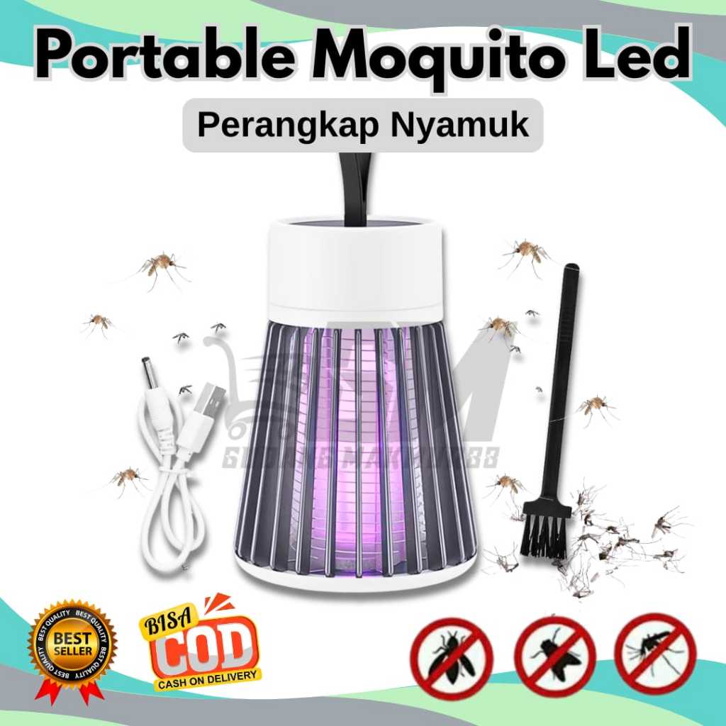 Perangkap Nyamuk Lampu Pembunuh Nyamuk Kejut Listrik Perangkap Nyamuk USB Lampu Malam Tanpa Radiasi 