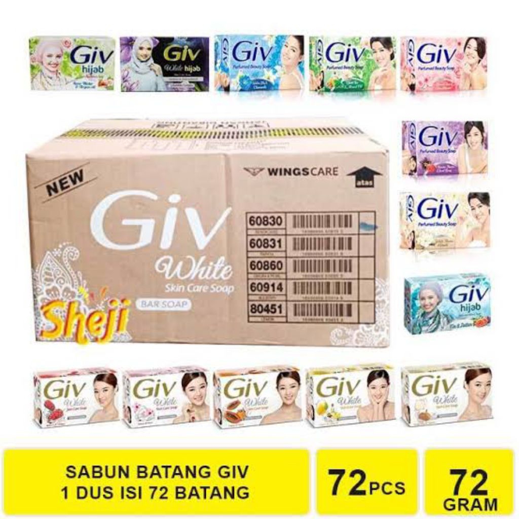 SABUN GIV (1KARTON) ISI 72 PCS