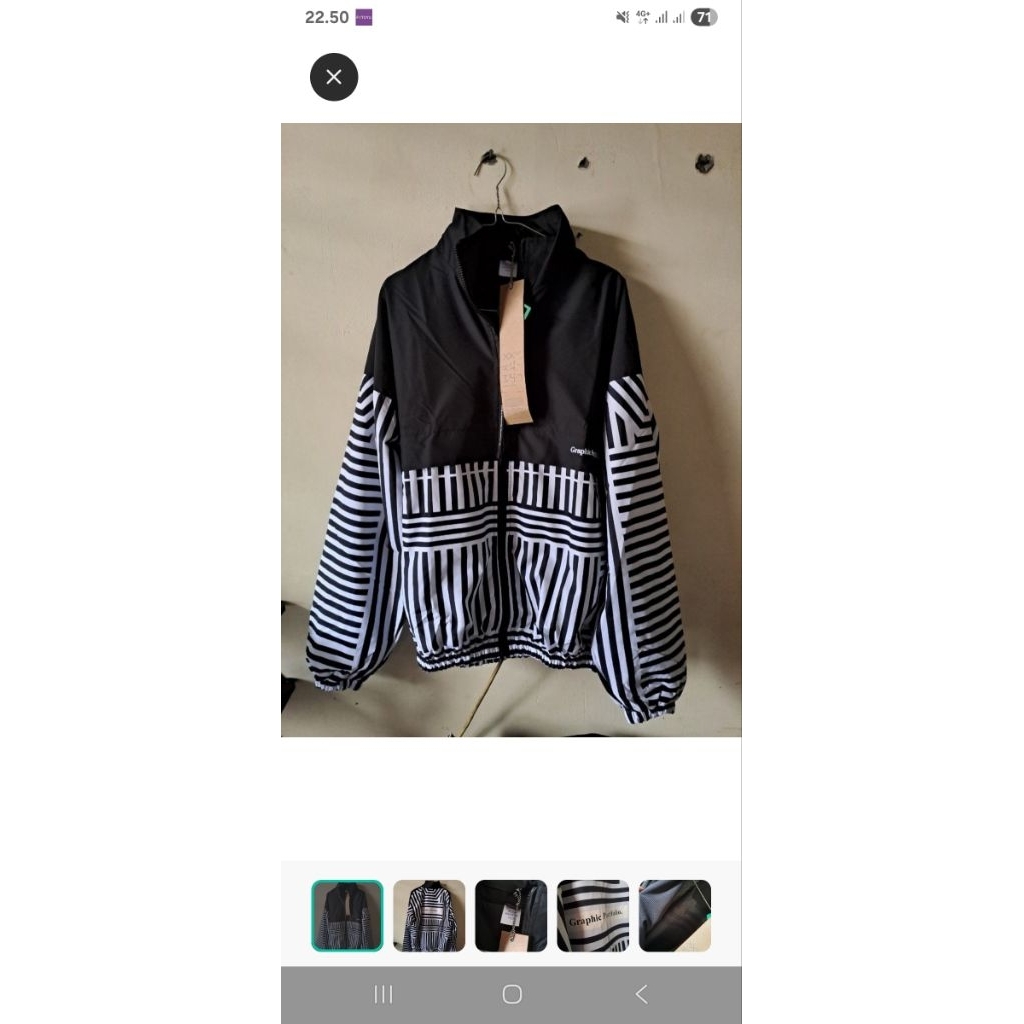 jaket original unkl347 windbreak