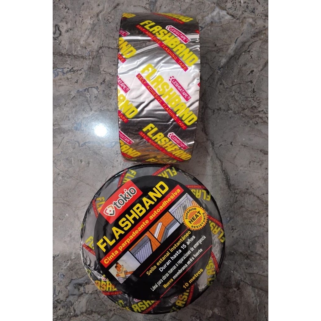 LAKBAN ANTI BOCOR FLASFBAND PENAMBAL TALANG BOCOR LEBAR 7,5CM PANJANG 10 M