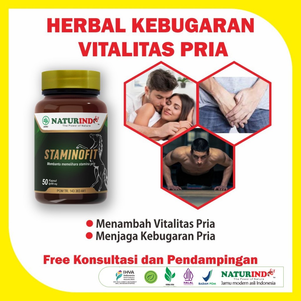 Jamu Herbal Kuat Stamina Vitalitas Pria Dewasa Staminofit Naturindo