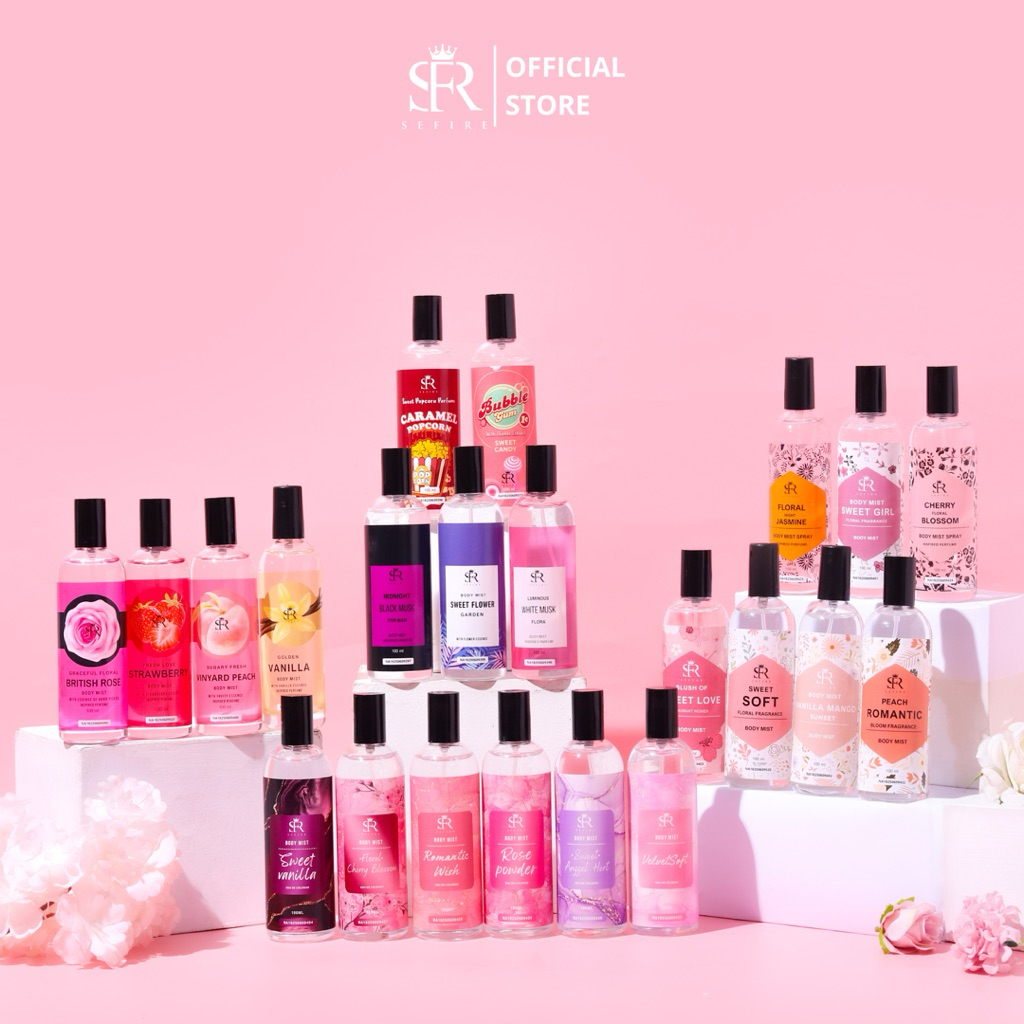 Parfum Sefire | Sefire Aroma Lembut | Parfum Wanita Tahan Lama 3-6 Jam | Halal & BPOM