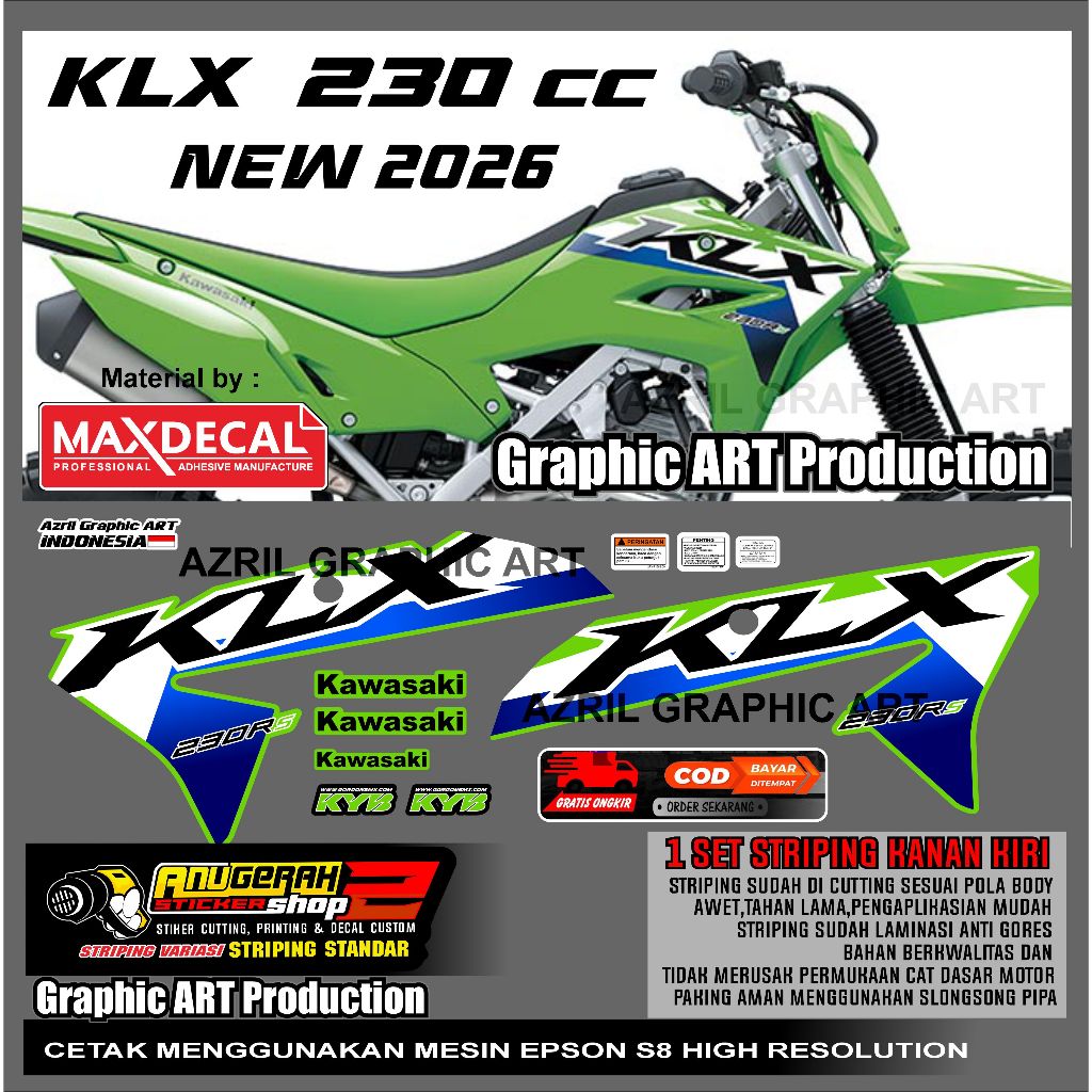 Striping KLX 230 CC 2025