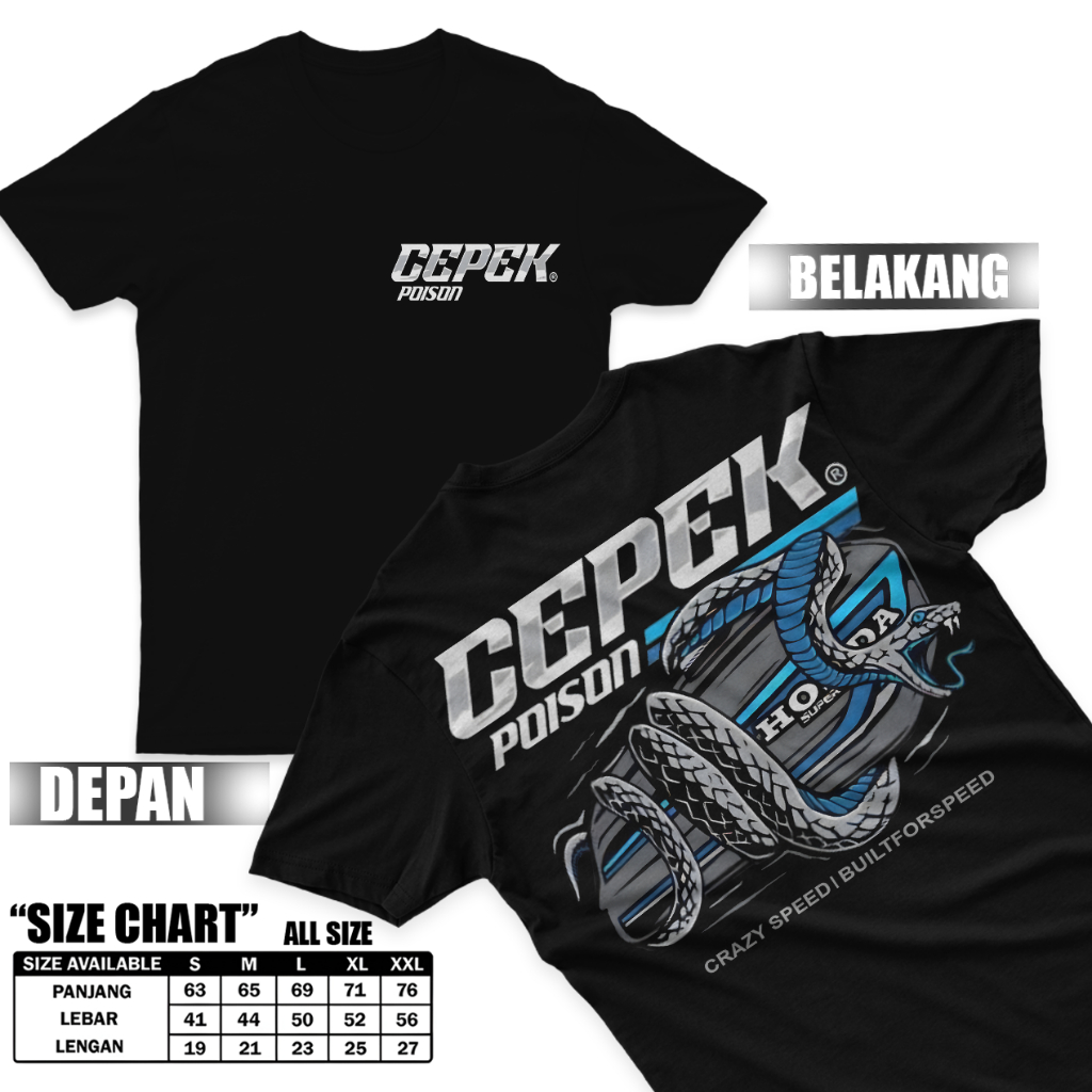 7APPPFASHION - KAOS CEPEK POISON - KAOS GL 100