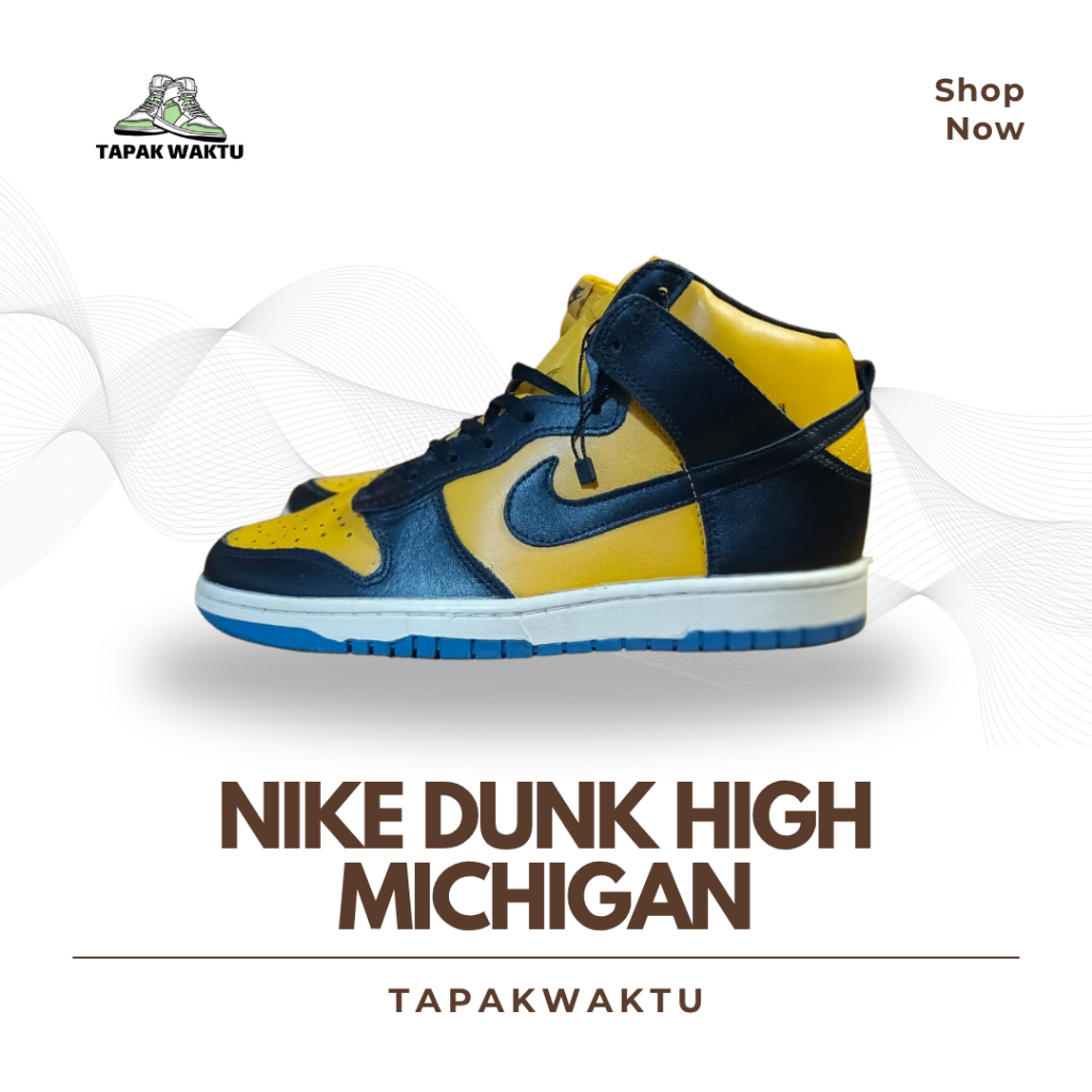 Nike Dunk High “Michigan” – Size 40