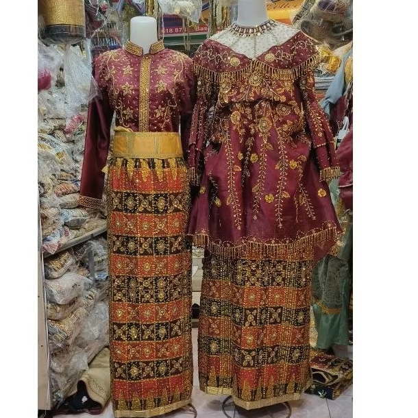 Baju pengantin mewah adat bugis makassar full payet