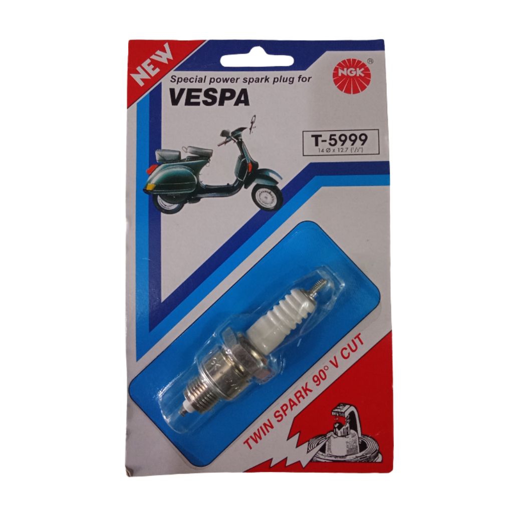 Busi NGK T5999 - Drat pendek Vespa Excel