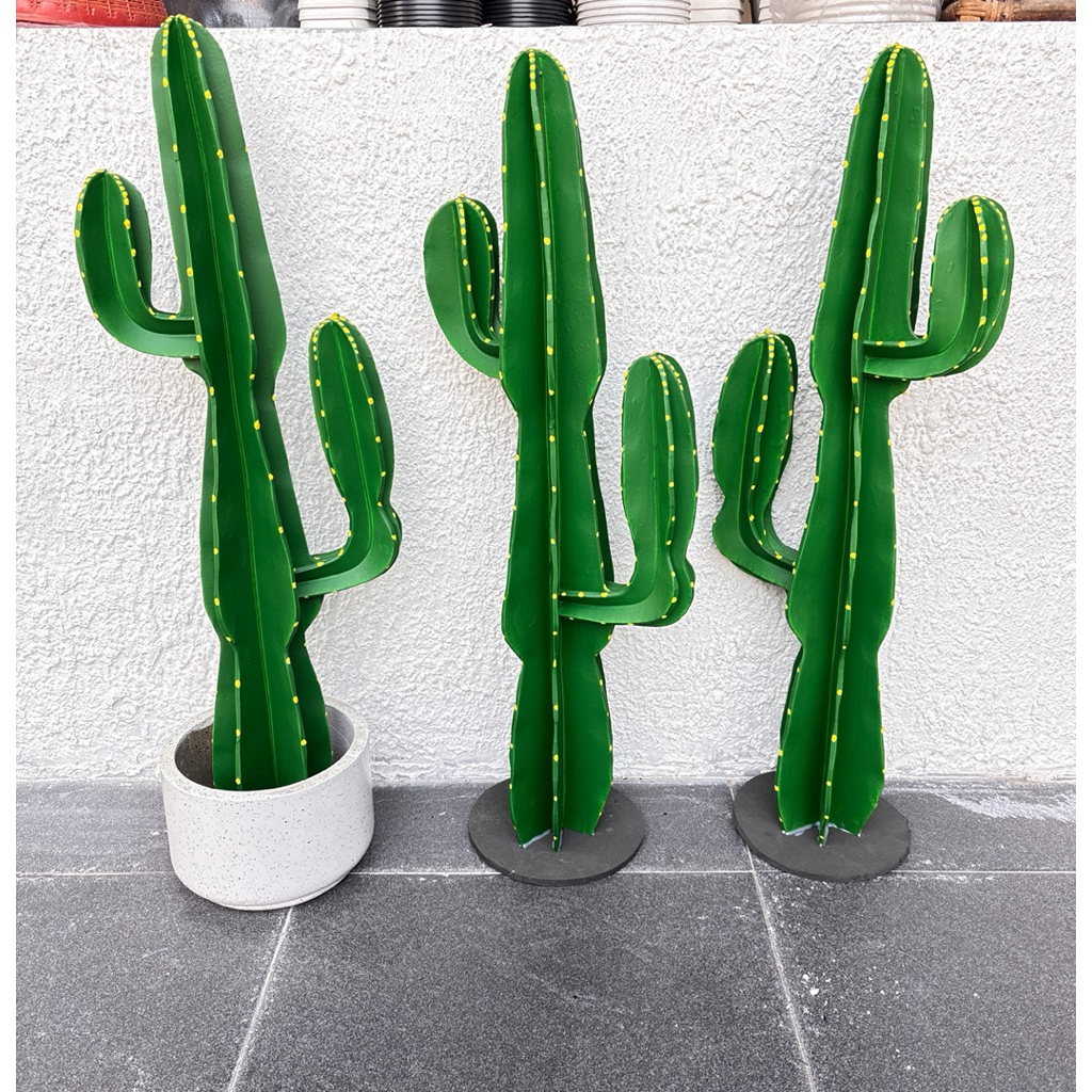 Tanaman hias kaktus koboi cabang // kaktus artificial