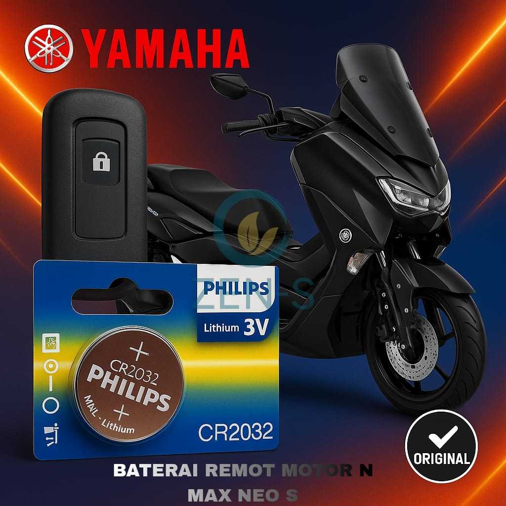 Batu Baterai Batre Remot Motor Keyless Yamaha Original Khusus Motor N MAX NEO S NMAX Awet Asli ORIGI
