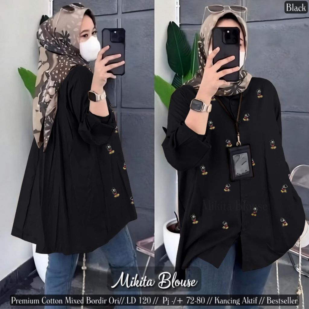 JUMBO LD 120 MIKITA KEMEJA BAJU WANITA