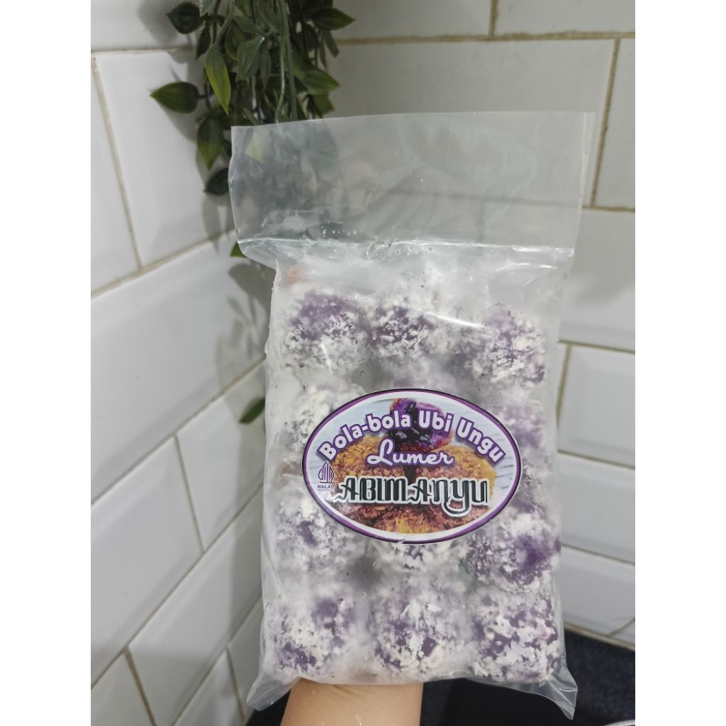 Bola Ubi Ungu Coklat Lumer Isi 12pcs | Qia Frozen Food
