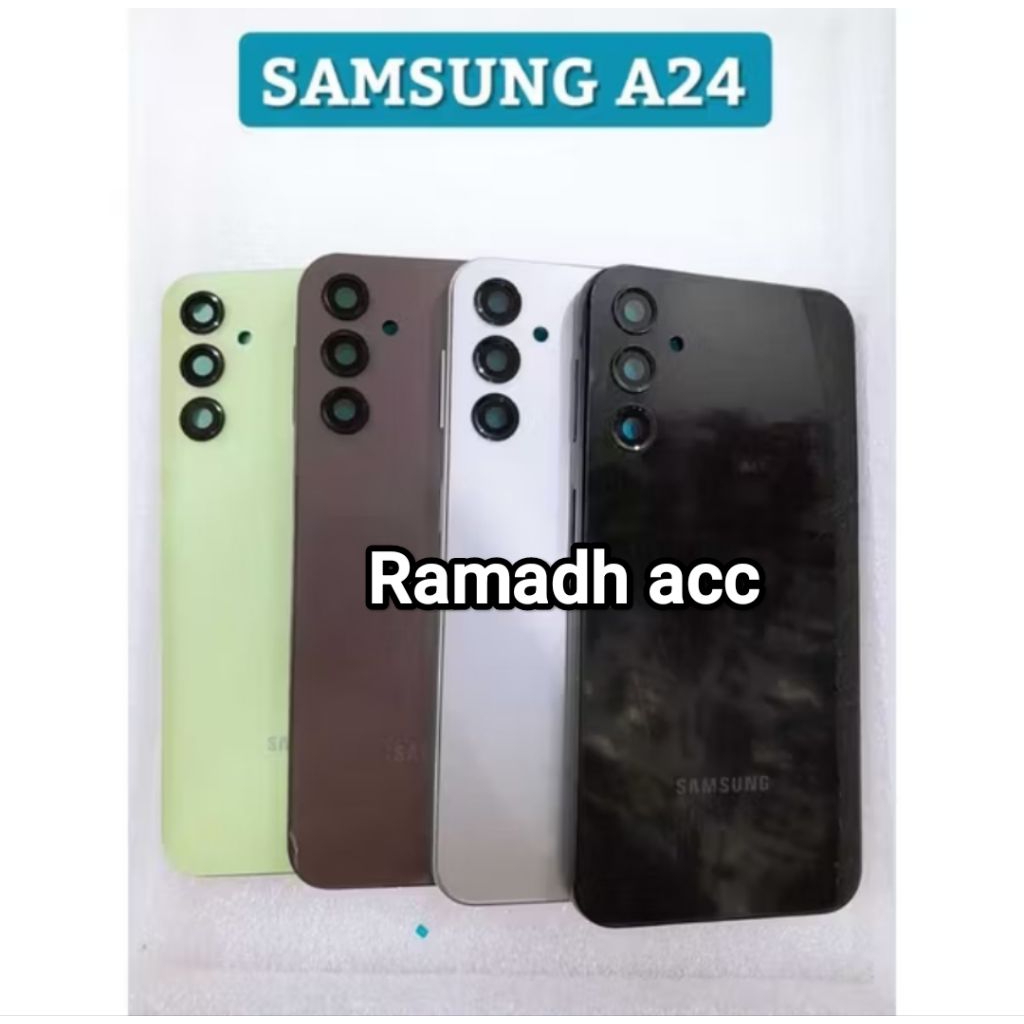 Cessing housing Fullset Samsung A24 Beckdoor+Bezzel Tutup mesin