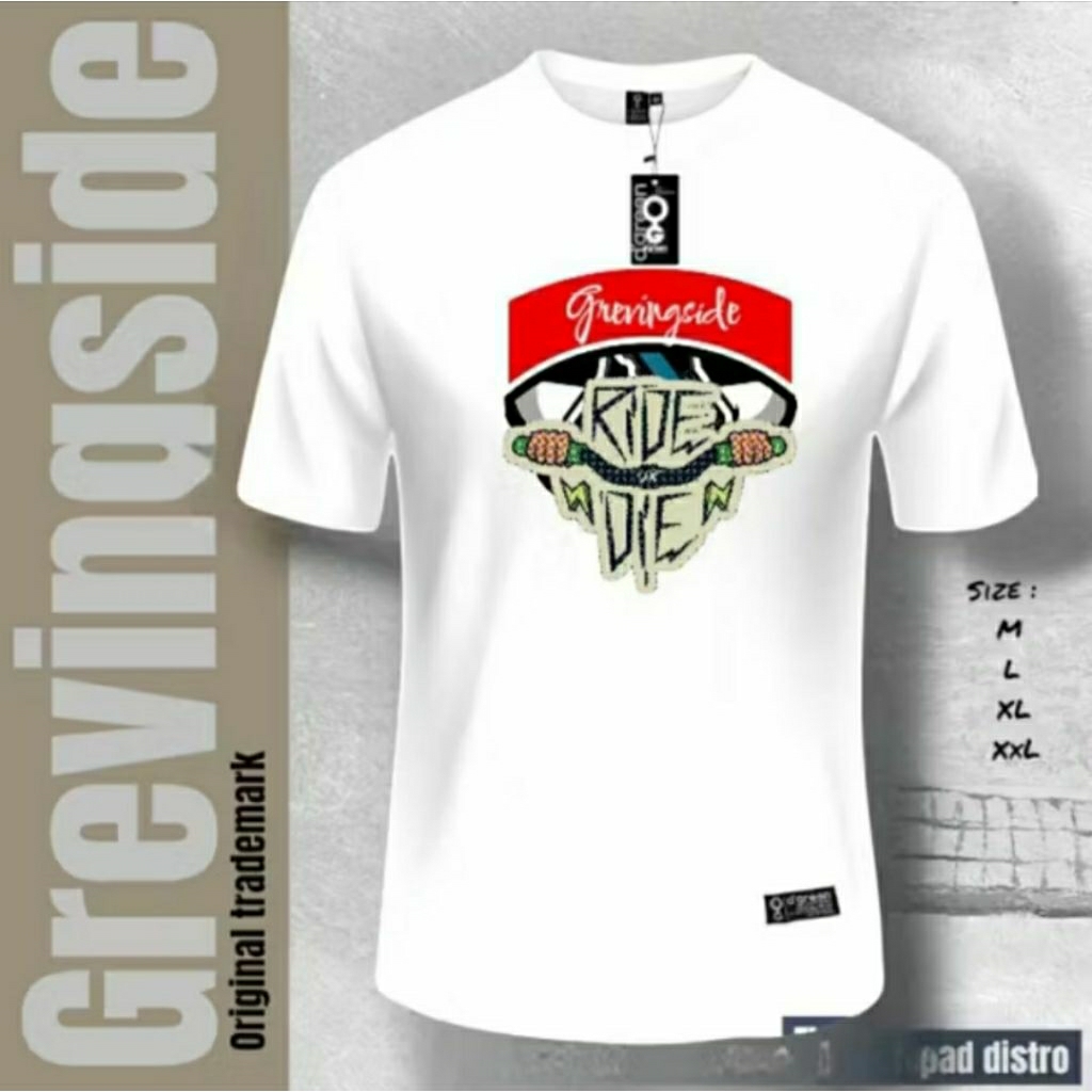 kaos distro original 100% // kaos grevingside local brand // kaos pria terbaru  // kaos motif simple