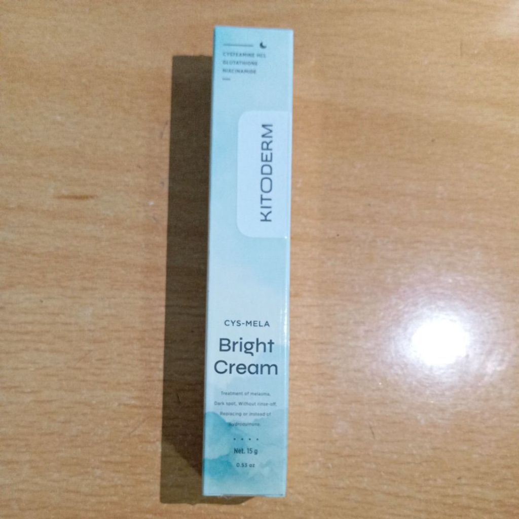 Kitoderm Cys Mela Bright Cream 15 Gr - Cream Penghilang Flek BPOM
