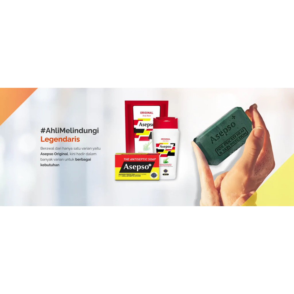 Asepso Pelopor Sabun Antiseptik di Dunia Mengandung Antiseptik Ganda
