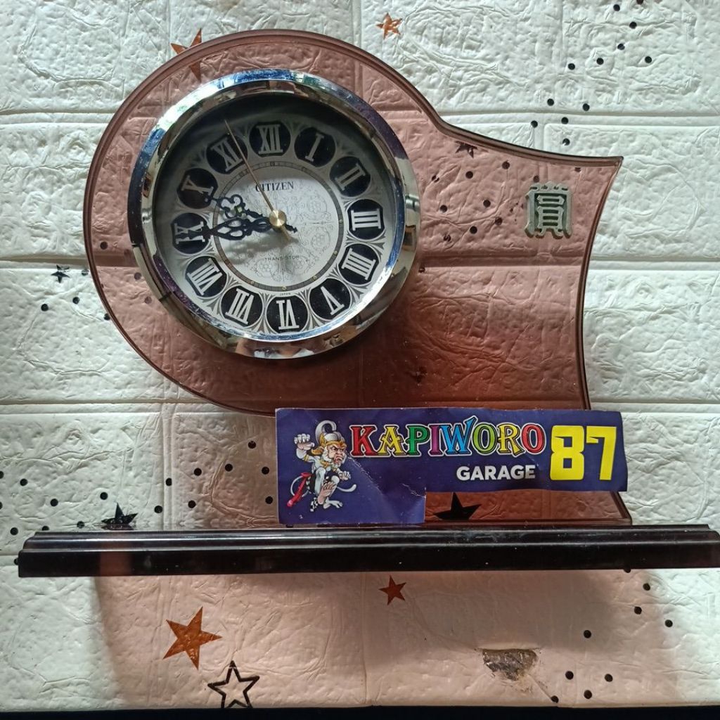 jam meja citizen japan dengan angka romawi