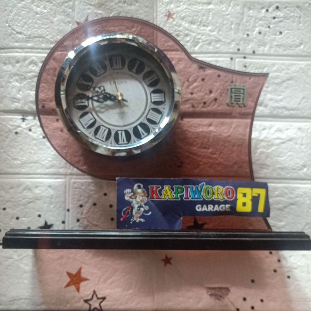 jam meja citizen Japan dengan angka romawi