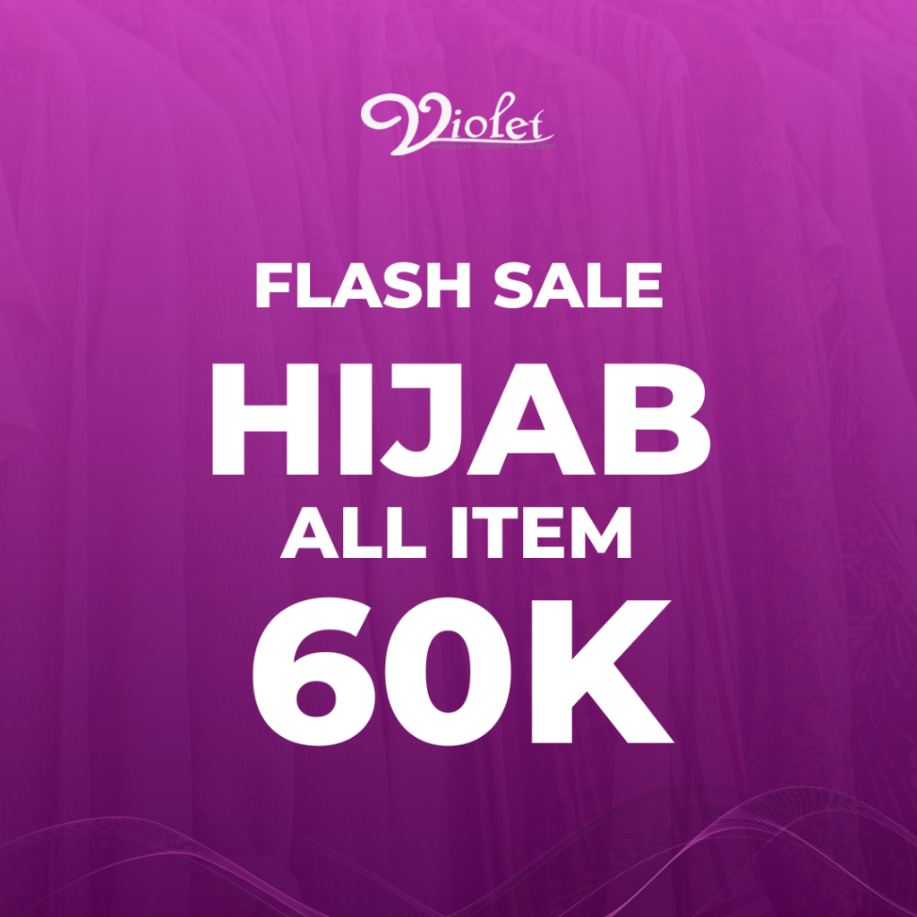 [HIJAB 60K] Violet - Clearance Sale All Item Hijab Serba 60K - Hijab Anak Dewasa Baju Koko Baju Musl