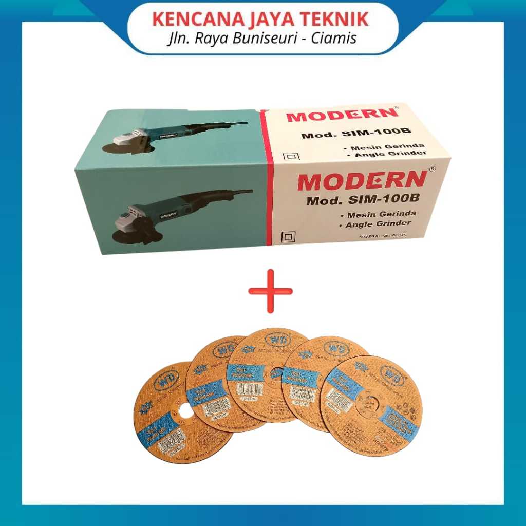 Gerinda Tangan Alat Potong Listrik Modern Sim100 Original 4"