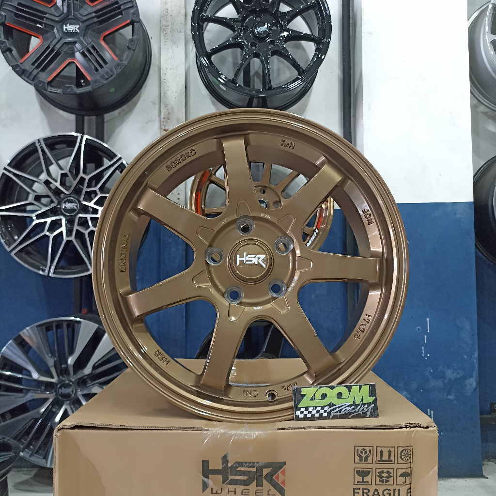 Pelek Mobil HSR BOROKO TJH R16 Lebar 7 ET42 Untuk Mobil Ertiga, GrandMax, Luxio, Rush ( Termurah )