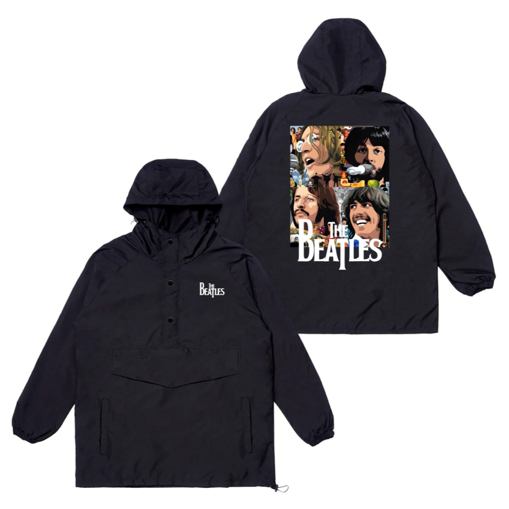 The Wasnas jacket Cougle The Beatles Vector Personil jacket parasut waterproof cougle pria wanita