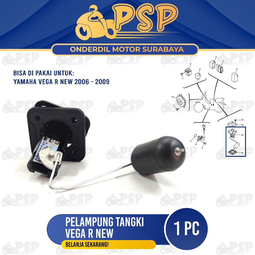 Pelampung Tangki Vega R New - Plampung Apung Tengki Tanki Bensin Bengsin Yamaha Vega R New 2006