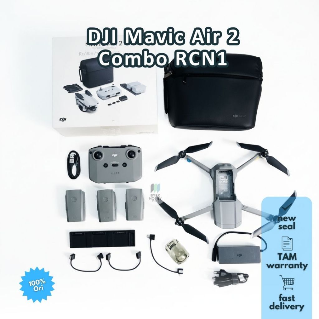 Drone DJI Mavic Air 2 Fly More Combo (Drone Second Kamera 4K)