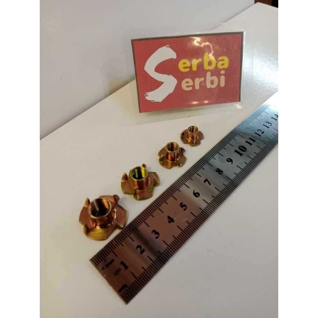 (/10 PCS MUR CAKAR) Baut mur cakar furniture tee nut