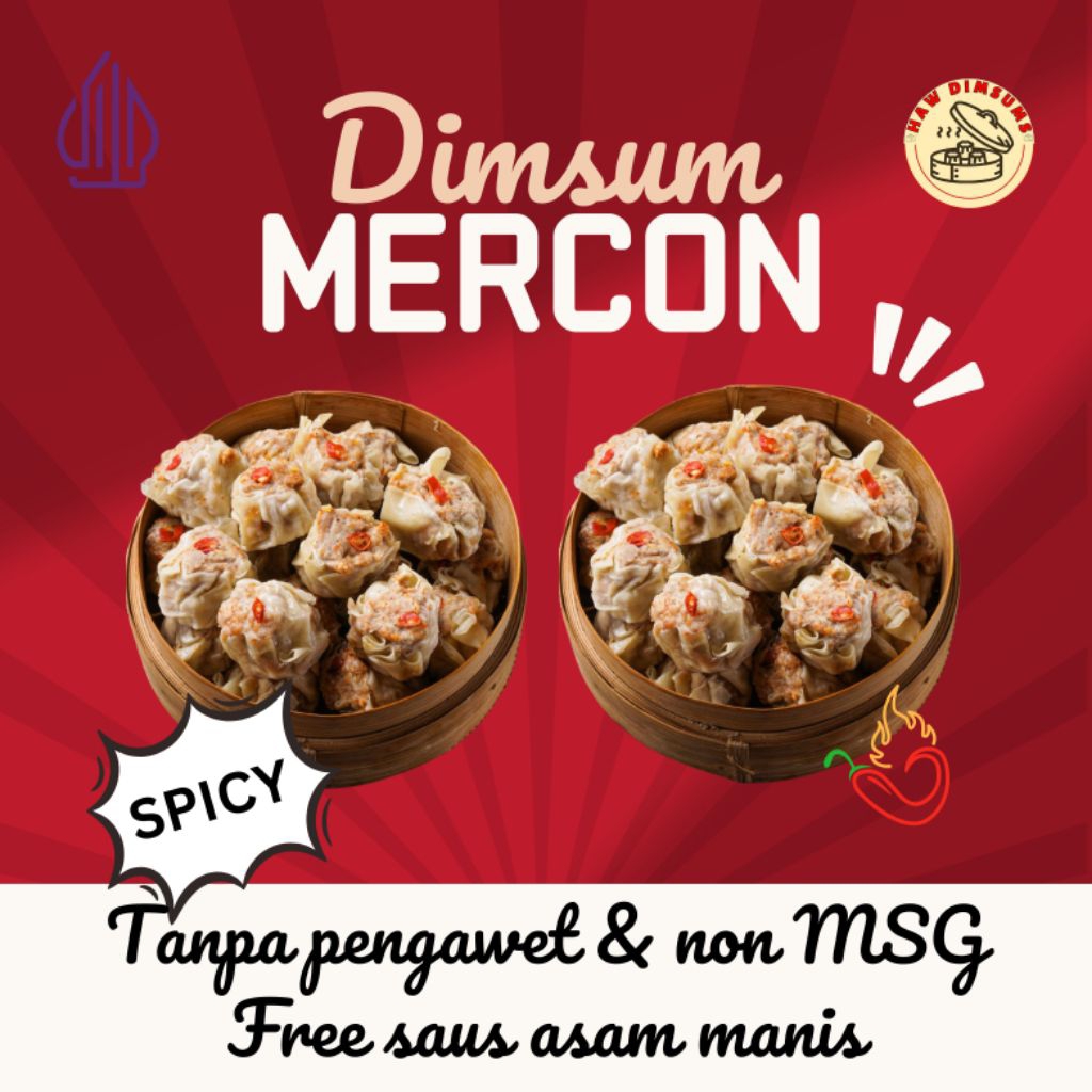 Dimsum Ayam Mercon 25/50 pcs by Haw Dimsums