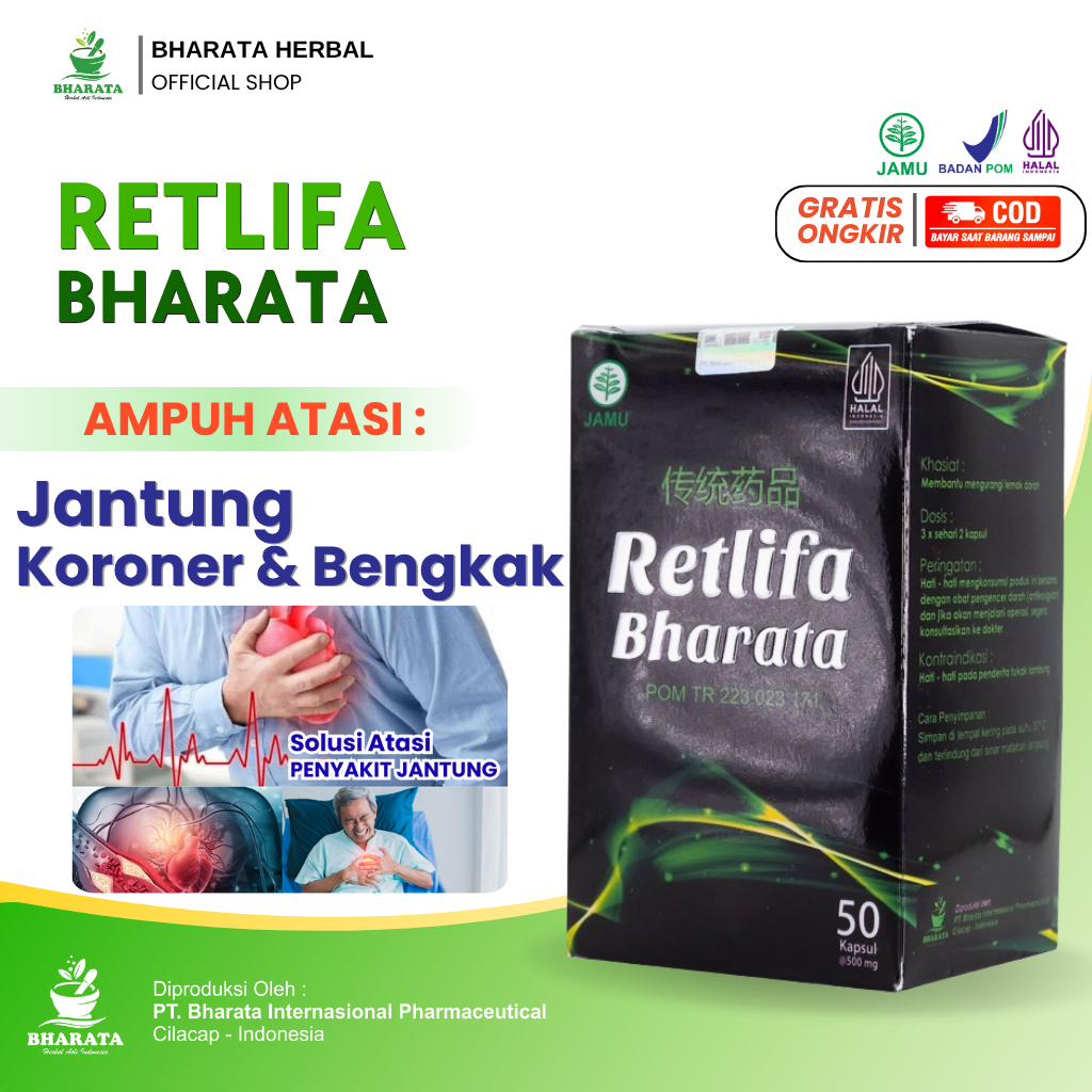 Obat Jantung Retlifa Bharata | Obat Jantung Bengkak, Jantung Berdebar - Obat Jantung Koroner Ampuh