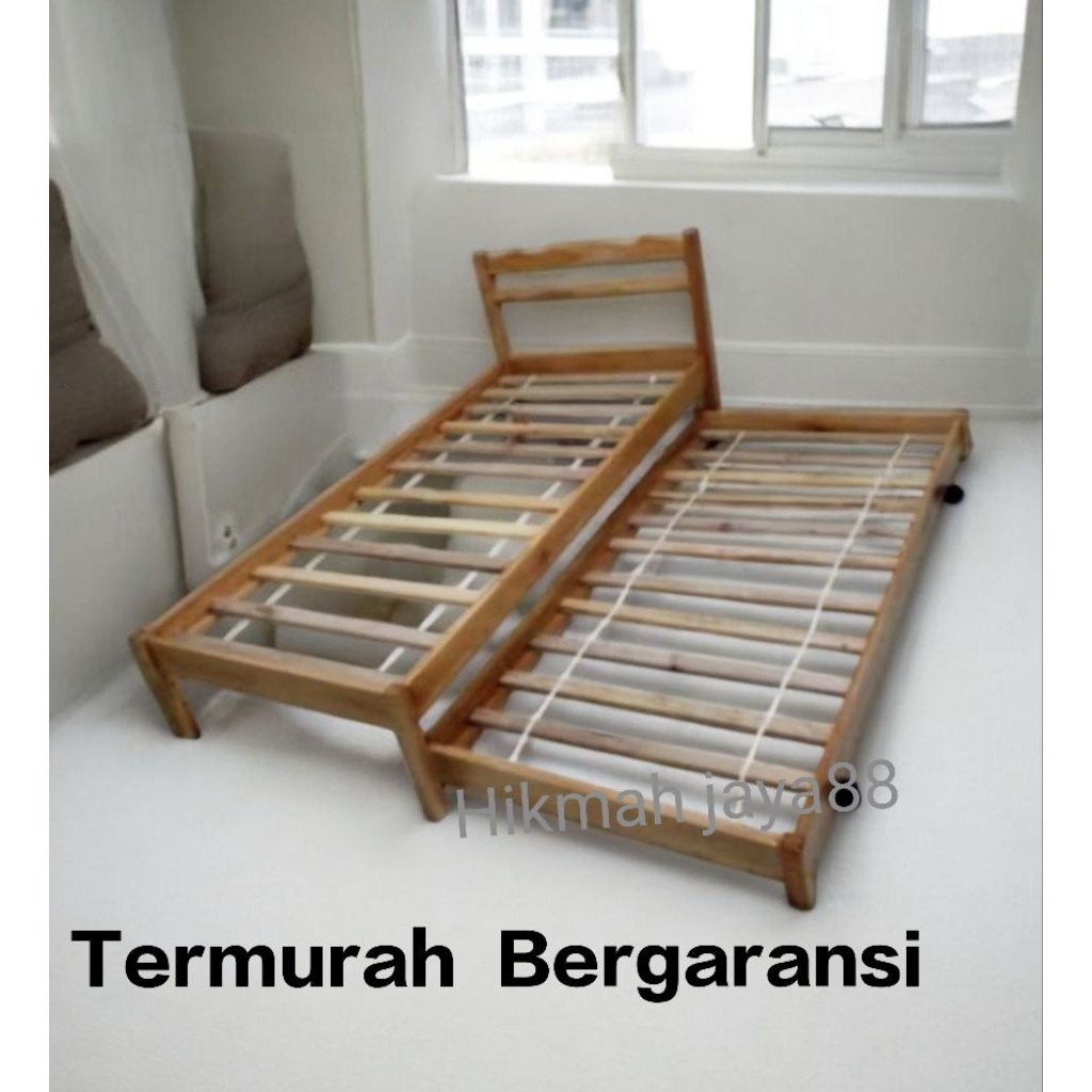 Dipan sorong/ ranjang kayu Sorong 120 *200