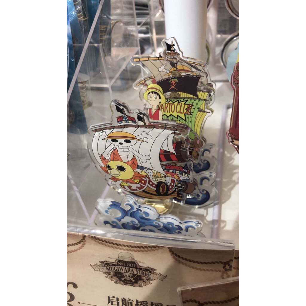 [READY STOCK] Mugiwara Store Pajangan Akrilik Goyang Going Merry, Thousand Sunny, Barto Club, Topi J