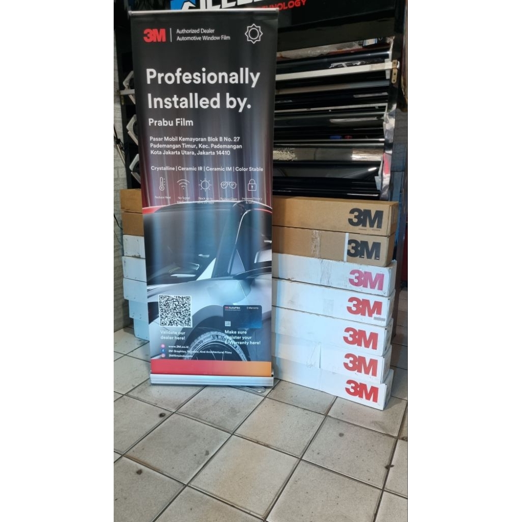 Kaca film mobil 3M Crystalline Original