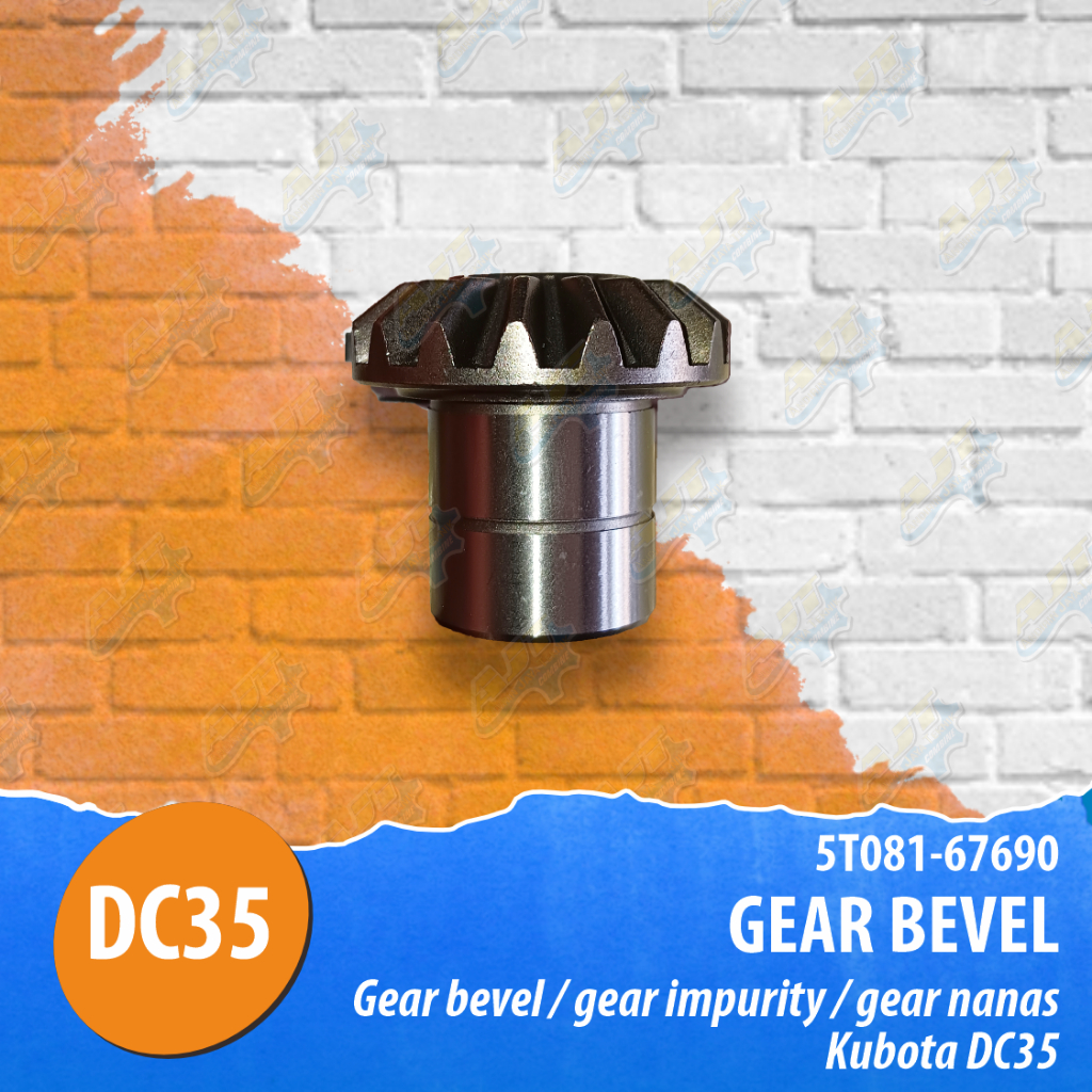 GEAR BEVEL / GEAR IMPURITY / GEAR NANAS KUBOTA DC35 - (GEAR BEVEL - 5T081-67690)