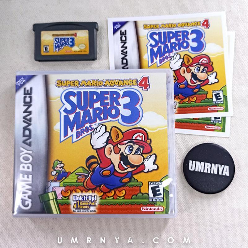 Super Mario Advance 4 Super Mario Bros 3 Kaset Original Nintendo Gameboy Advance GBA SP Micro DS Bro